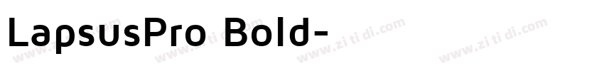 LapsusPro Bold字体转换